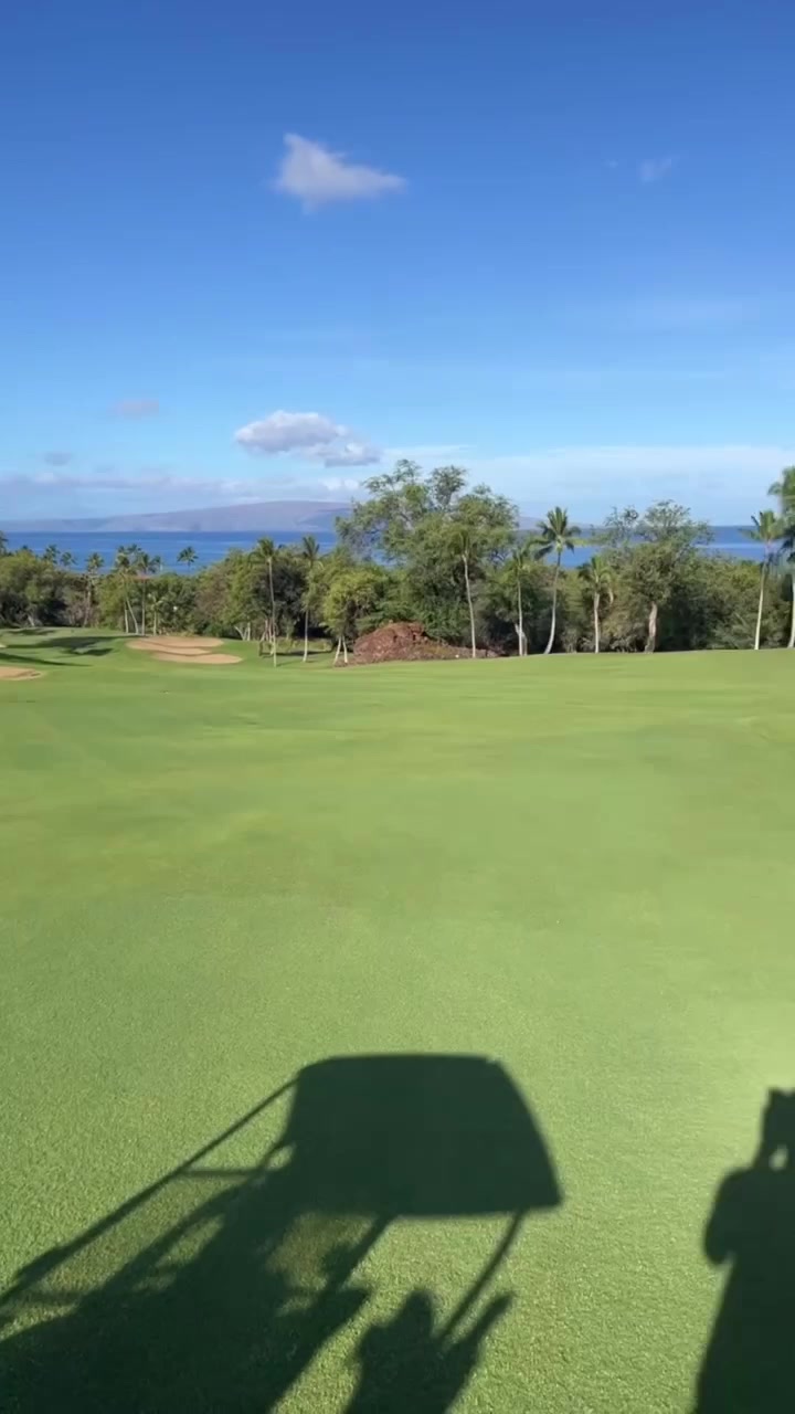 爱好广泛⛳️詹姆斯自拍在户外打高尔夫?️惬意驾驶高尔夫车